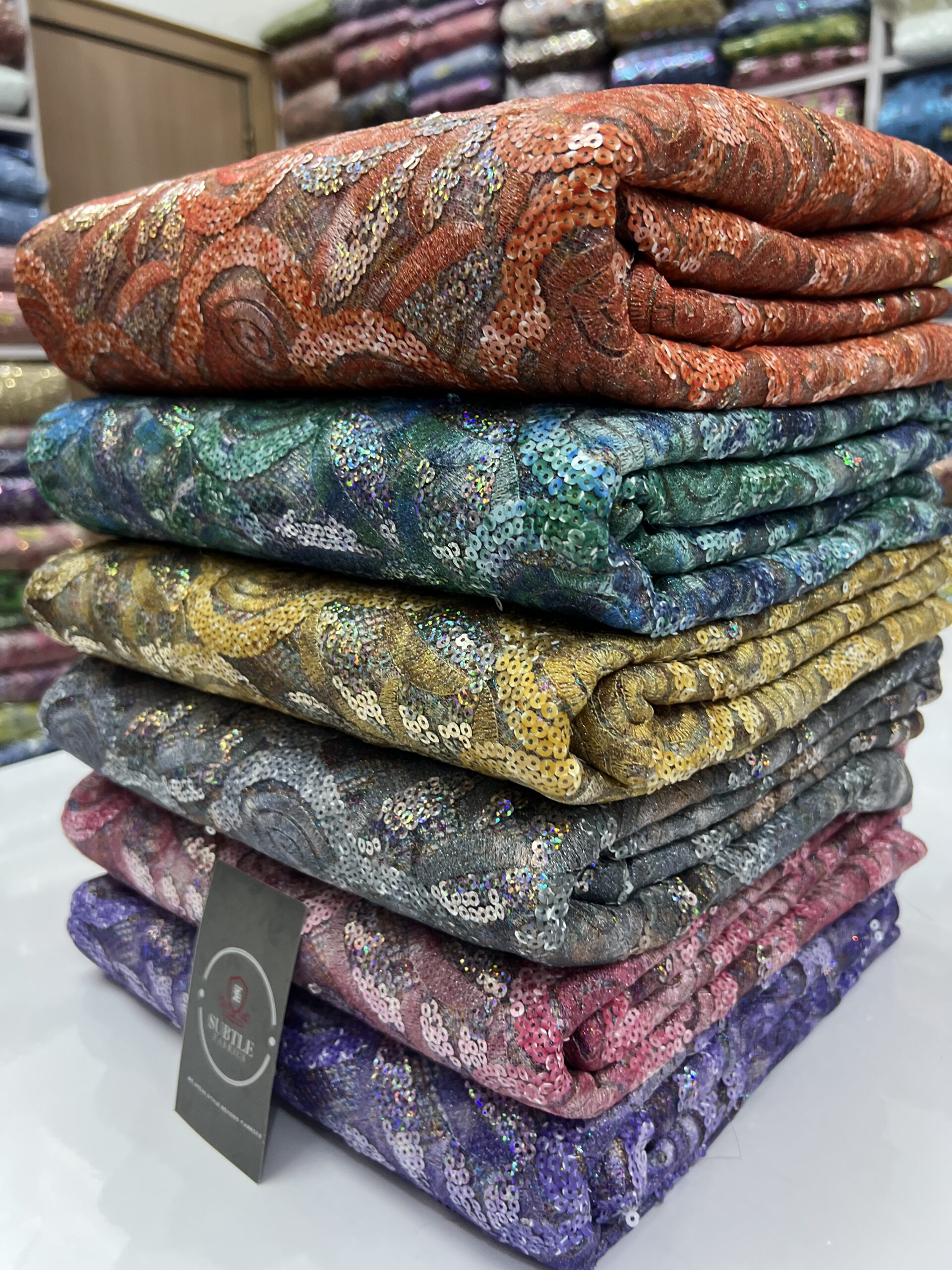Luxury Statement Net Sequence Lace Fabric 5549 9 Luxury Statement Net Sequence Lace Fabric 5549 - Image 6