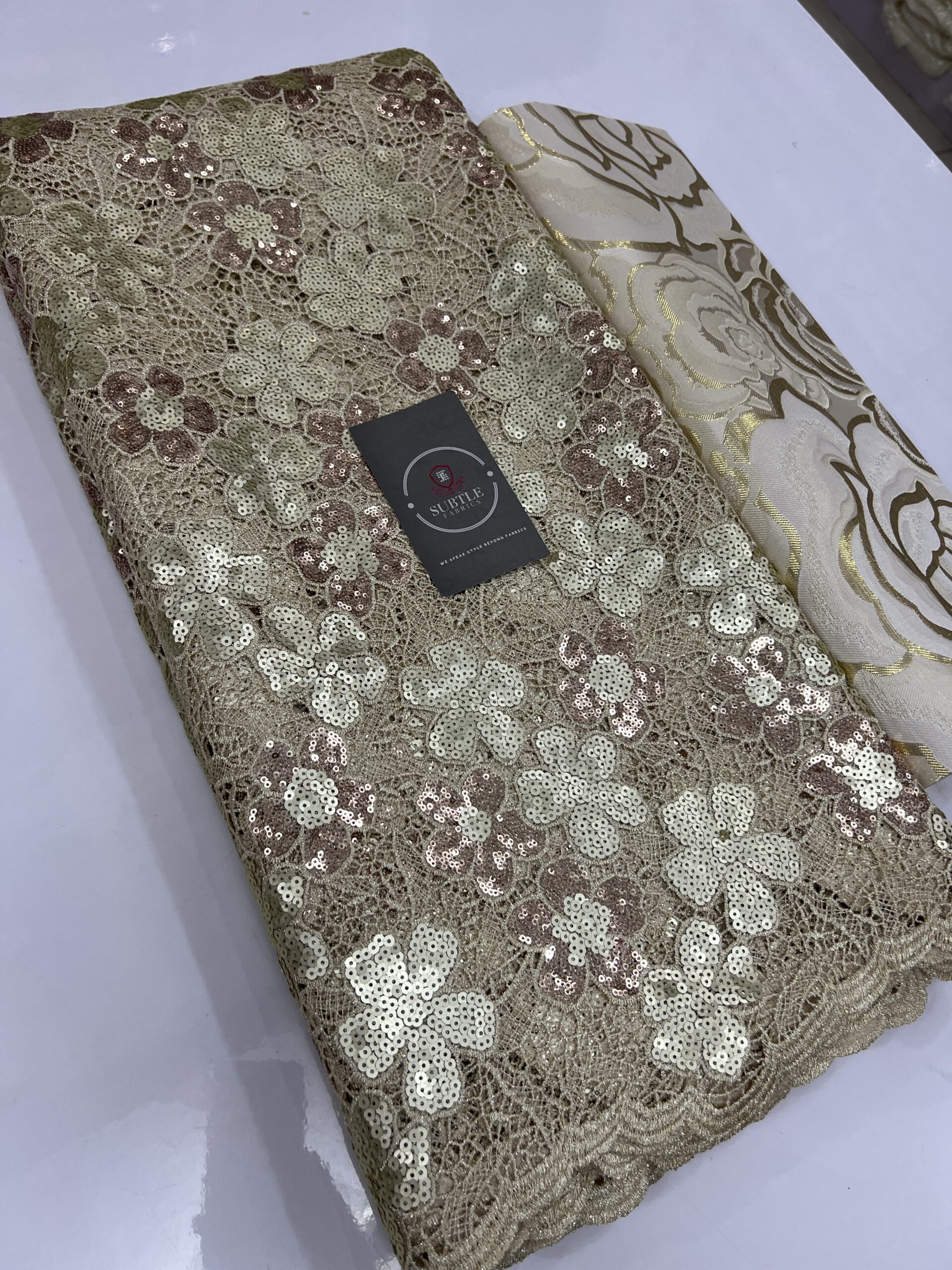 Luxury Cord Guipure Lace Fabric MX218 – Elegant Floral Embroidered Aso Ebi Material 13 Luxury Cord Guipure Lace Fabric MX218 – Elegant Floral Embroidered Aso Ebi Material - Image 10