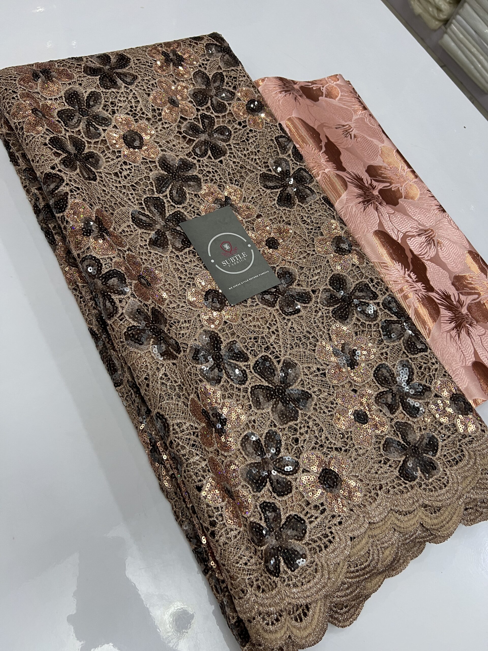 Luxury Cord Guipure Lace Fabric MX218 – Elegant Floral Embroidered Aso Ebi Material 6 Luxury Cord Guipure Lace Fabric MX218 – Elegant Floral Embroidered Aso Ebi Material - Image 3
