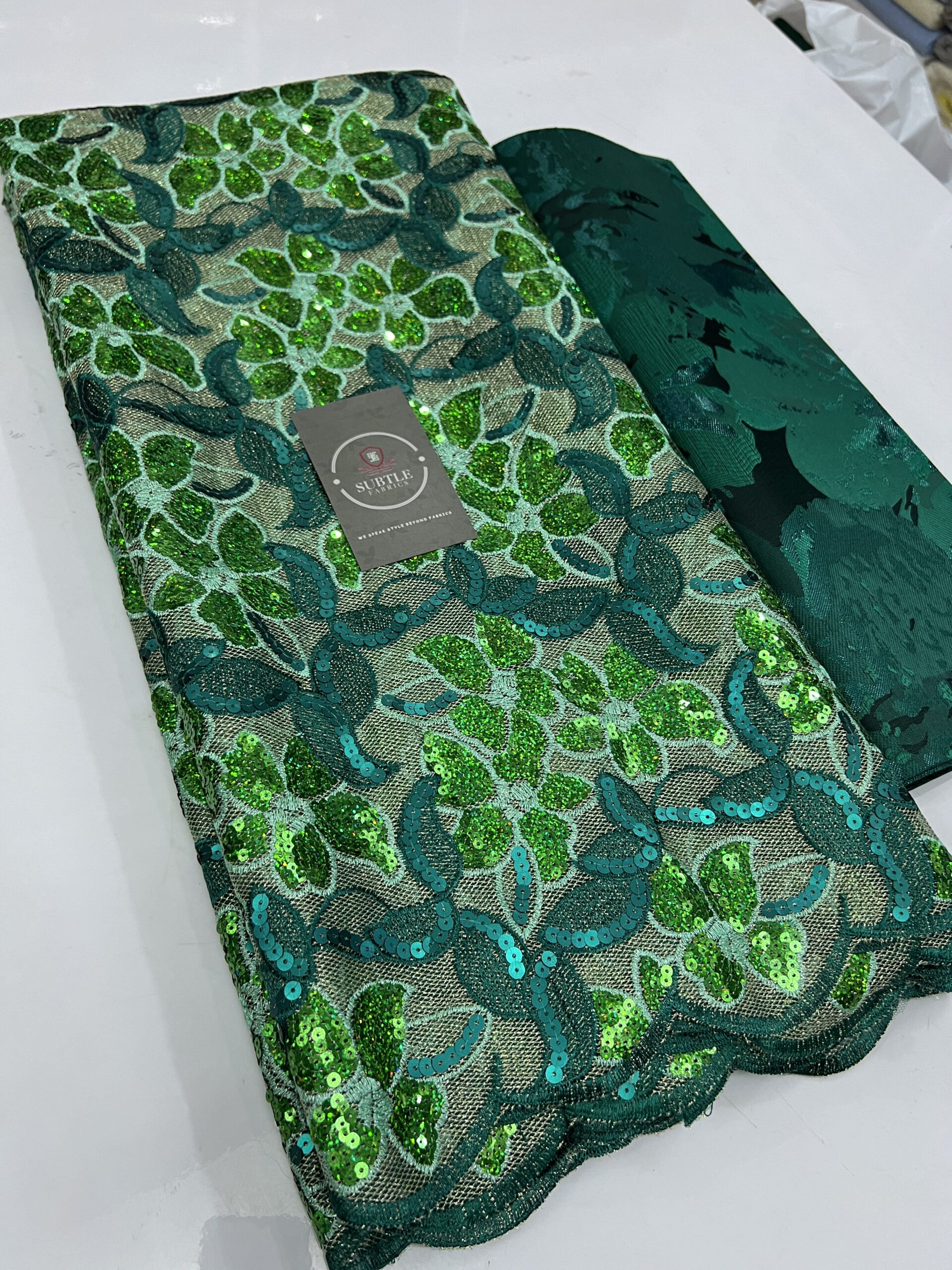 Elegant Net Sequence Lace Fabric – CO83 12 Elegant Net Sequence Lace Fabric – CO83 - Image 9