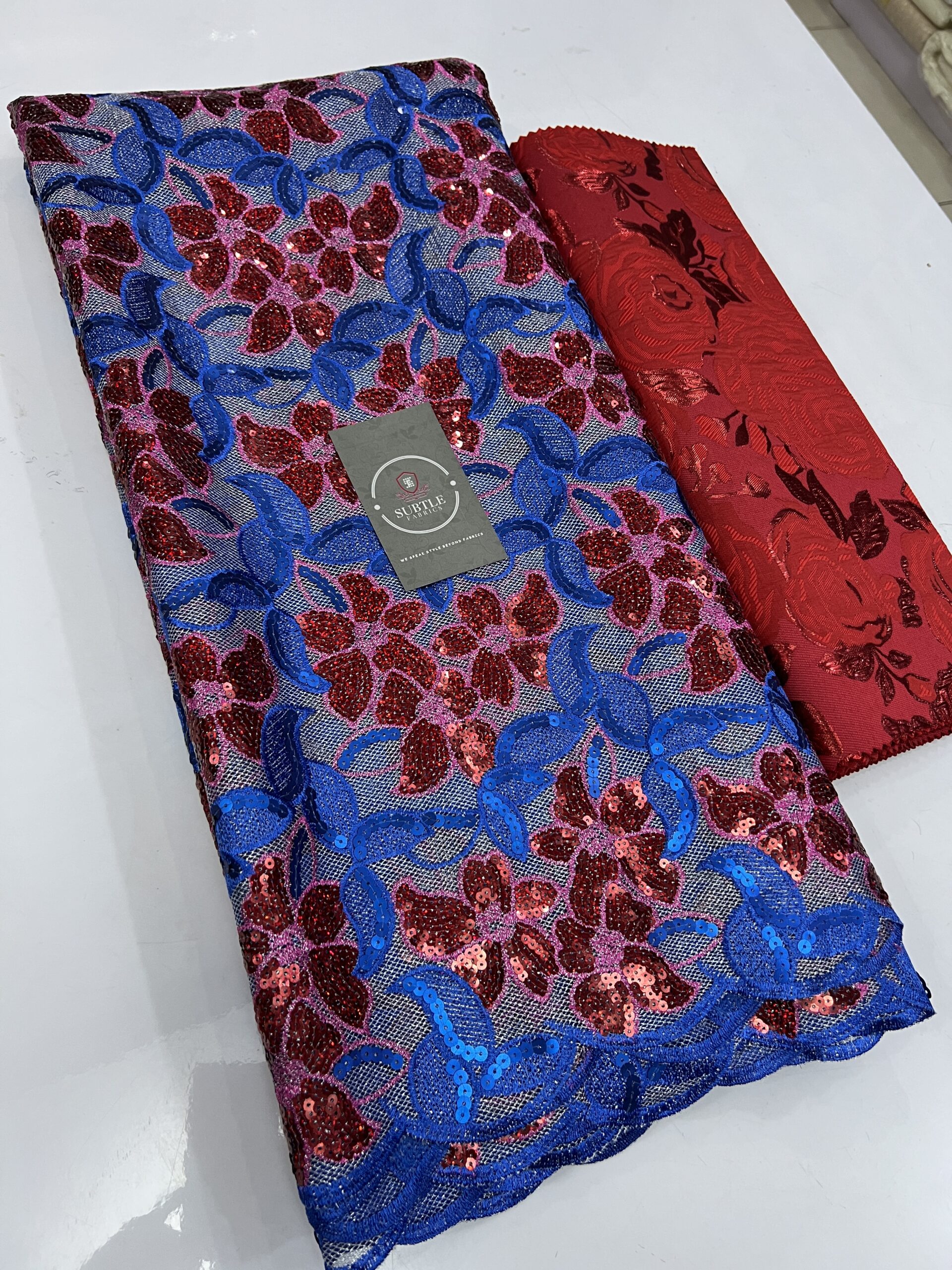 Elegant Net Sequence Lace Fabric – CO83 8 Elegant Net Sequence Lace Fabric – CO83 - Image 5