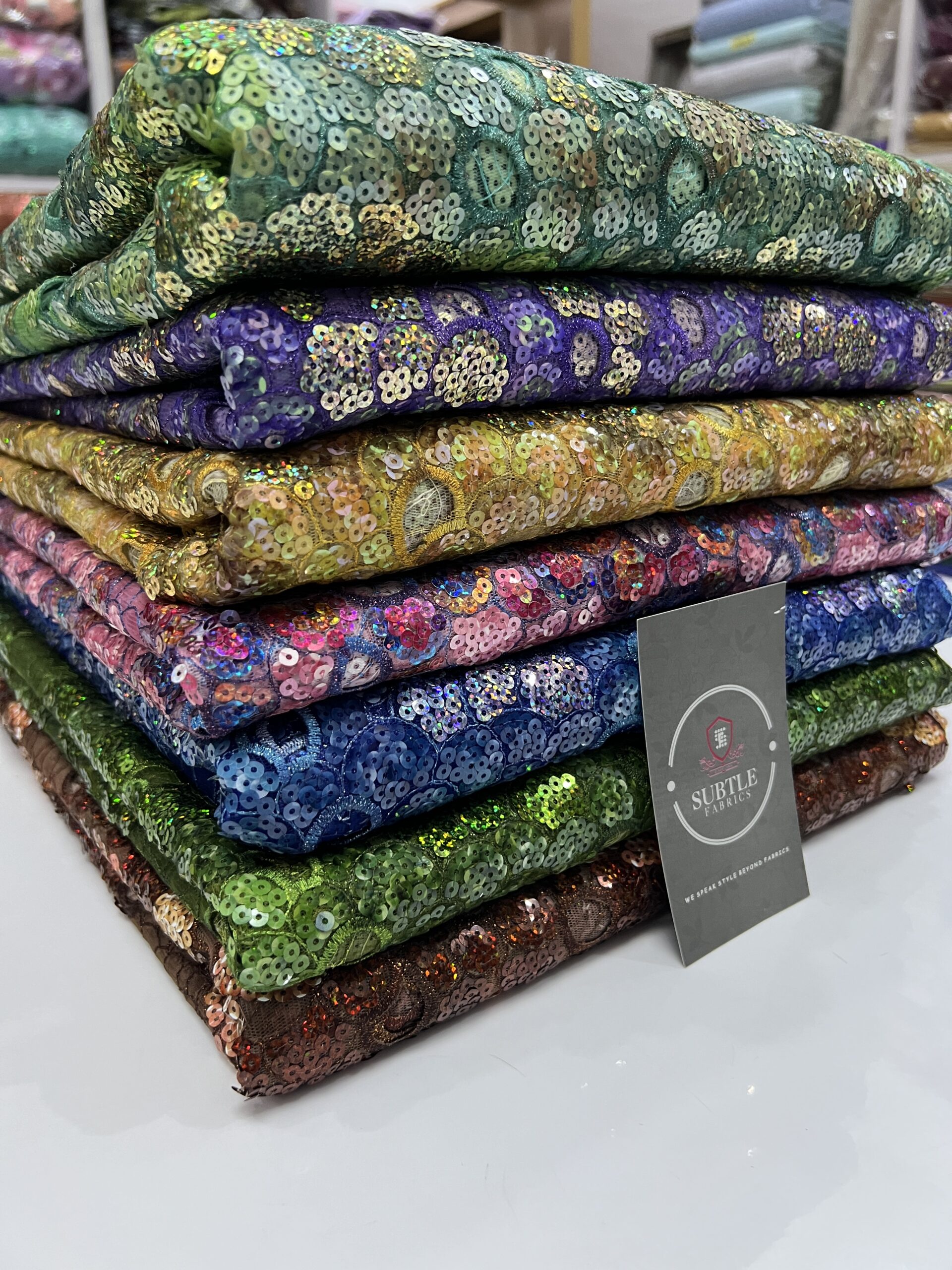 Luxury Net Sequence Lace Fabric with Floral Embroidery and Beaded Detailing – Premium Aso Ebi Material 5546 11 Luxury Net Sequence Lace Fabric with Floral Embroidery and Beaded Detailing – Premium Aso Ebi Material 5546 - Image 8