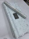 Luxury Sequence Lace Fabric – MS304Elegant Aso Ebi & Bridal Material for Weddings 1 luxury sequence fabric with floral detailing for bridal wear and elegant aso ebi