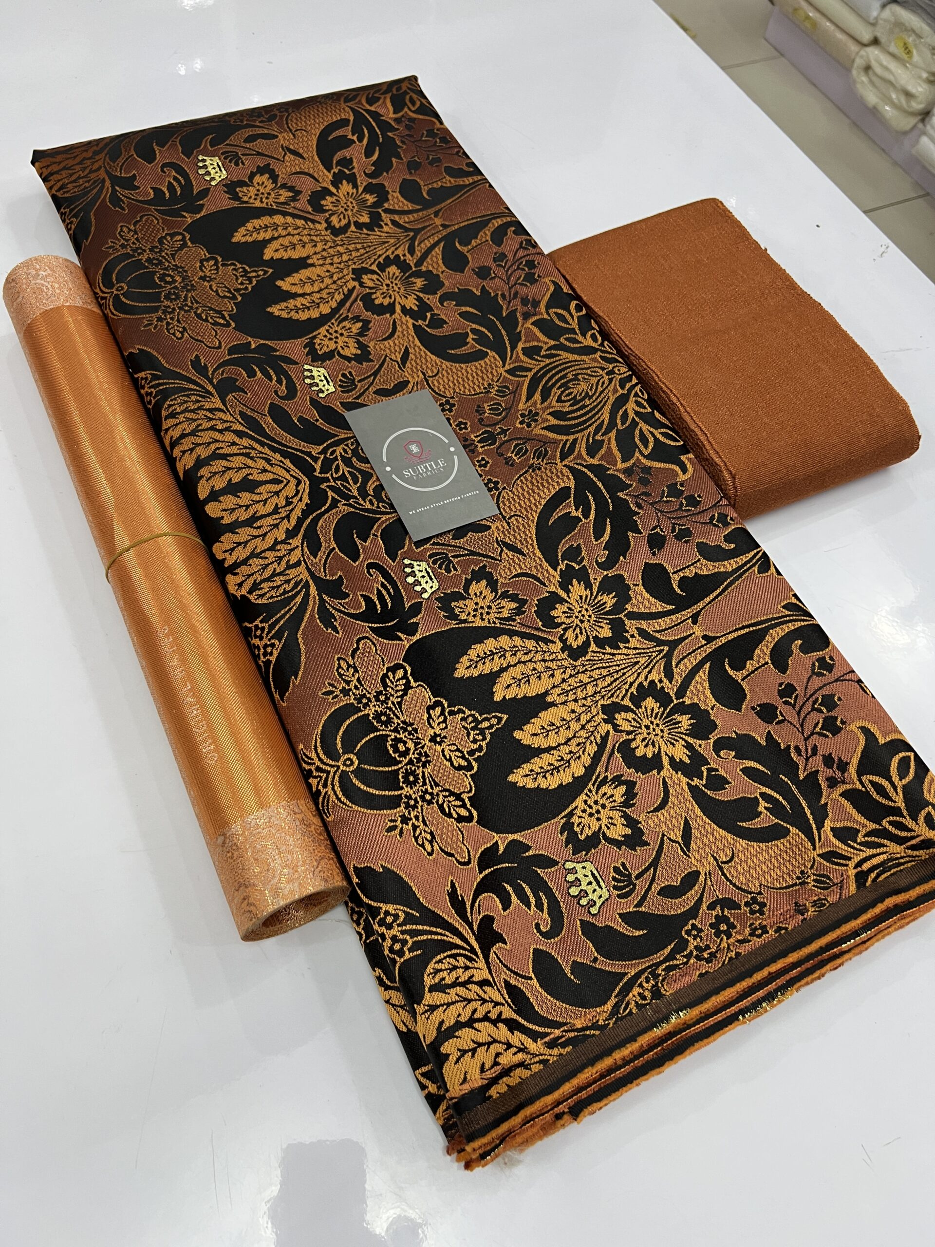 Luxury Damask Fabric 014– Premium Designer Material for Elegant Native Wear & Aso Ebi 4 luxury damask fabric with elegant patterns for classy native wear
