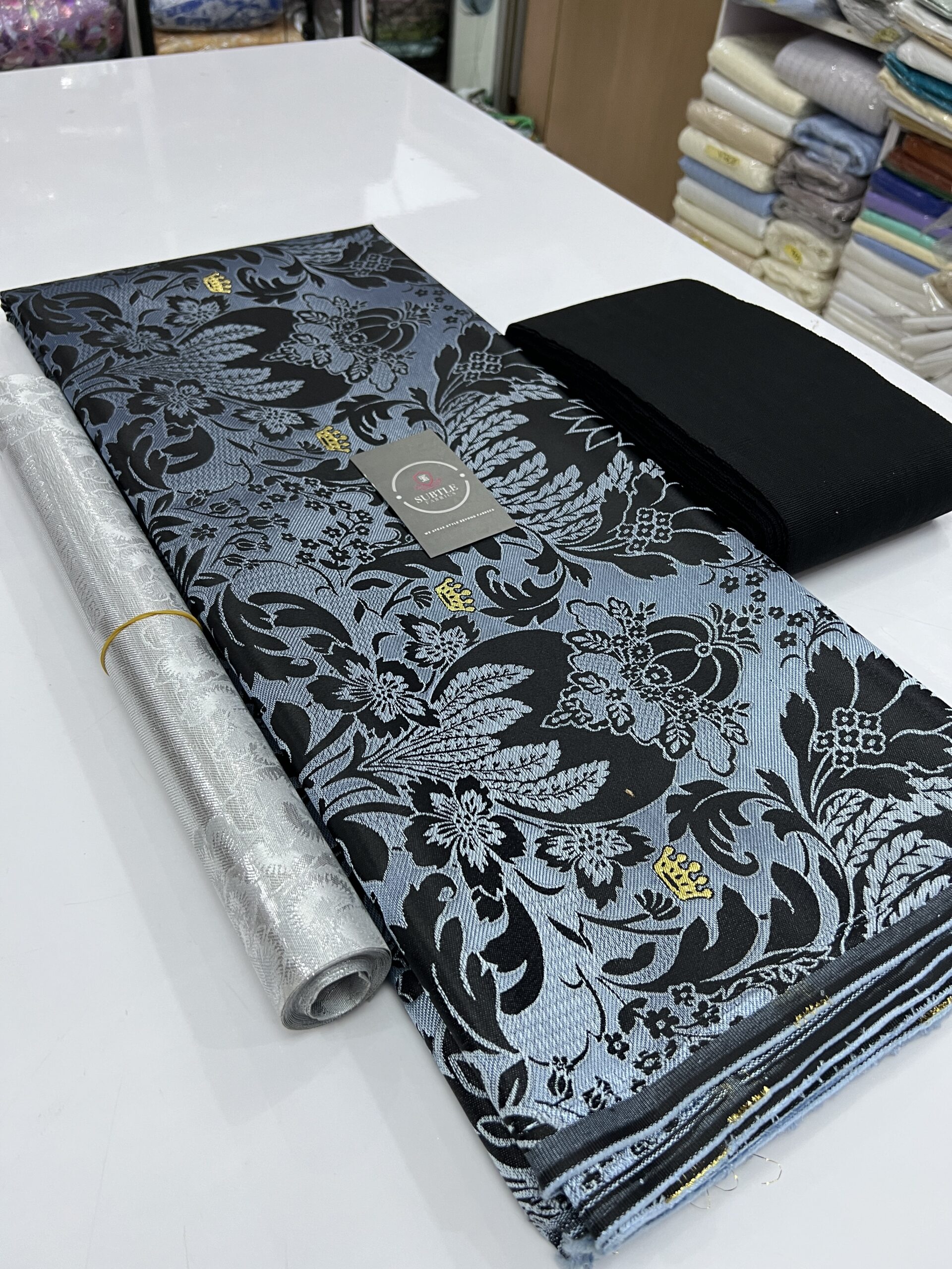 Luxury Damask Fabric 014– Premium Designer Material for Elegant Native Wear & Aso Ebi 10 Luxury Damask Fabric 014– Premium Designer Material for Elegant Native Wear & Aso Ebi - Image 7