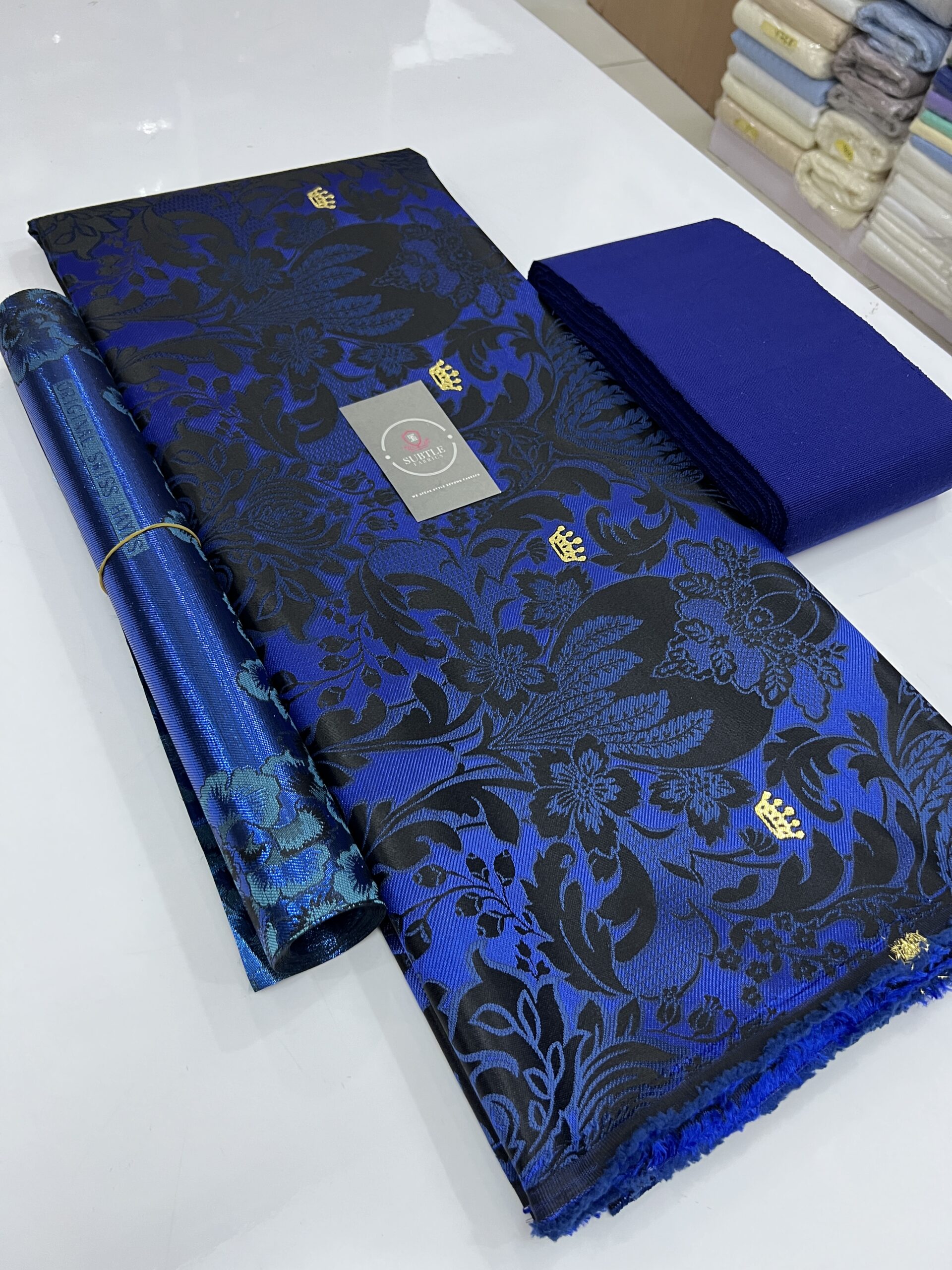 Luxury Damask Fabric 014– Premium Designer Material for Elegant Native Wear & Aso Ebi 7 Luxury Damask Fabric 014– Premium Designer Material for Elegant Native Wear & Aso Ebi - Image 4