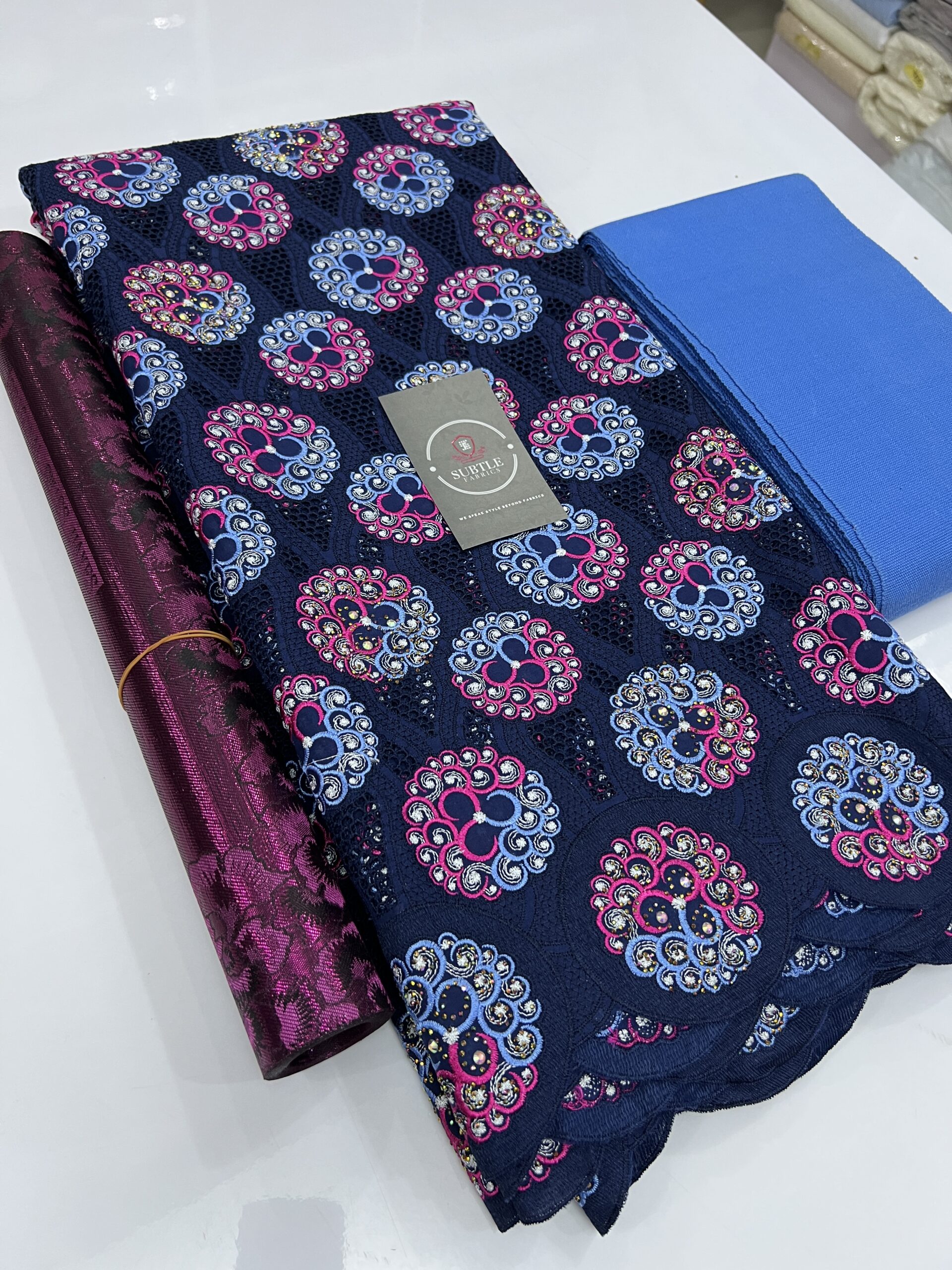 Exquisite Voile Lace Fabric 1218– Elegant Aso Ebi Material for Weddings & Special Occasions 10 Exquisite Voile Lace Fabric 1218– Elegant Aso Ebi Material for Weddings & Special Occasions - Image 7