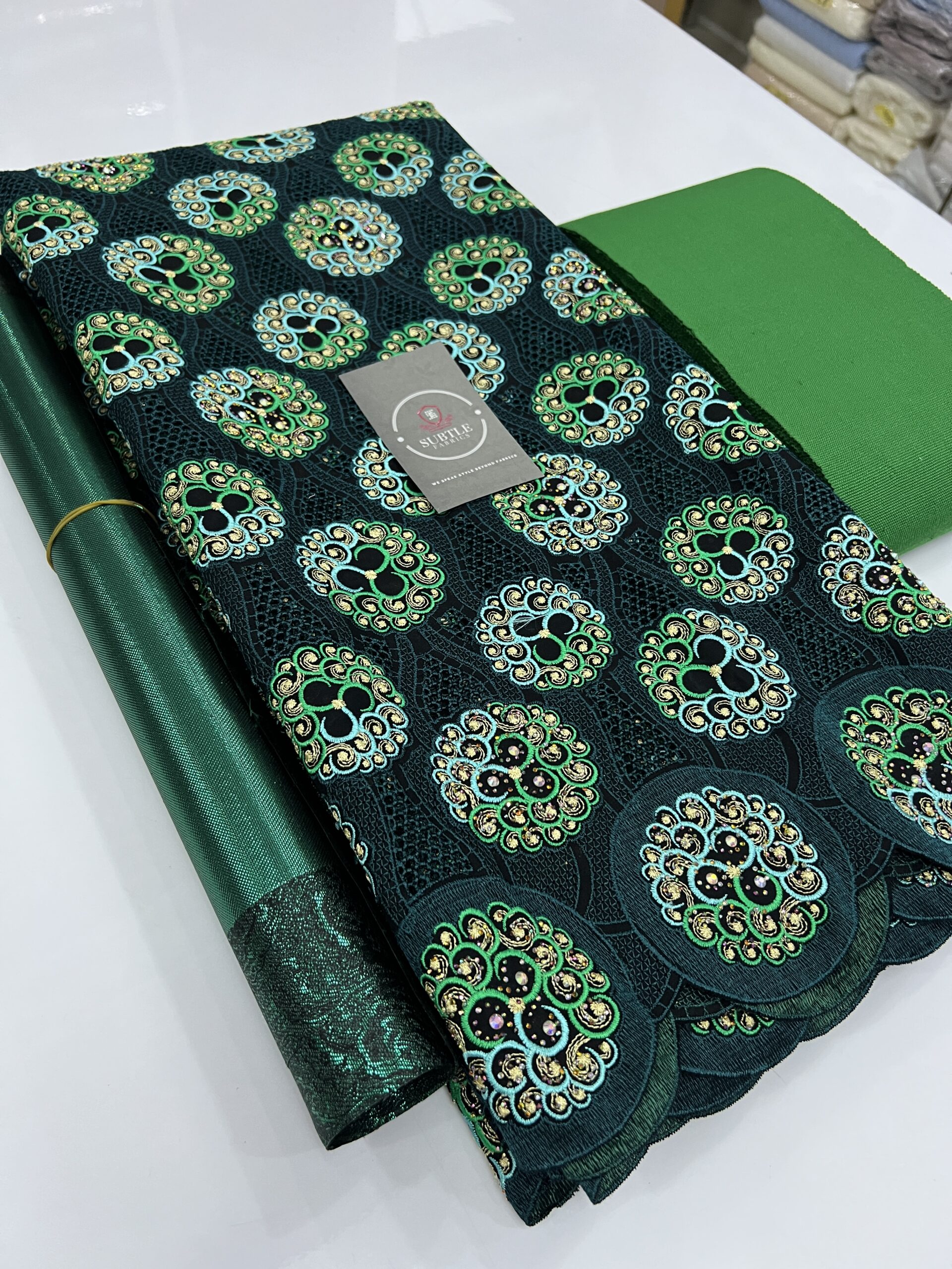 Exquisite Voile Lace Fabric 1218– Elegant Aso Ebi Material for Weddings & Special Occasions 13 Exquisite Voile Lace Fabric 1218– Elegant Aso Ebi Material for Weddings & Special Occasions - Image 10