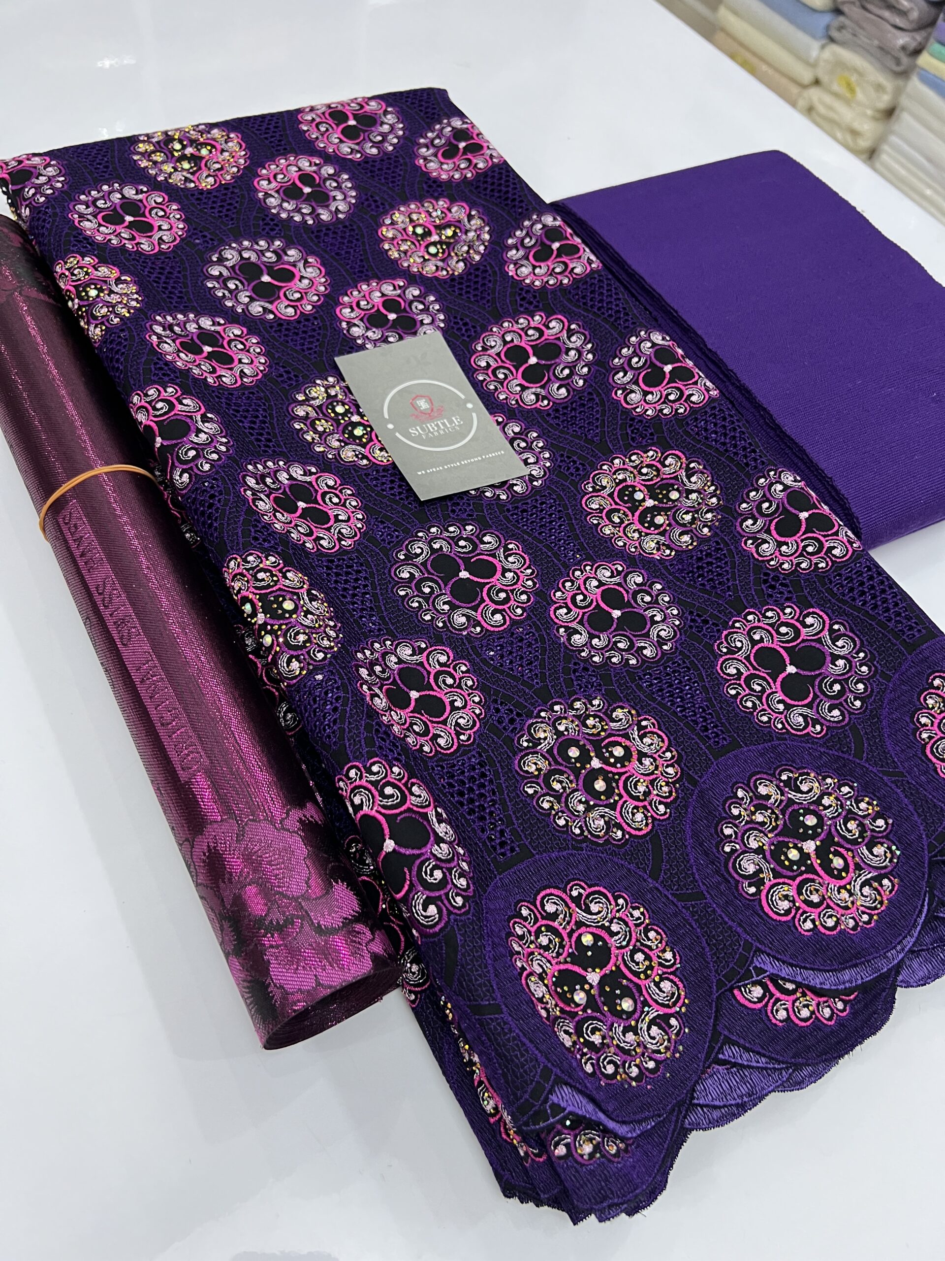Exquisite Voile Lace Fabric 1218– Elegant Aso Ebi Material for Weddings & Special Occasions 14 Exquisite Voile Lace Fabric 1218– Elegant Aso Ebi Material for Weddings & Special Occasions - Image 11