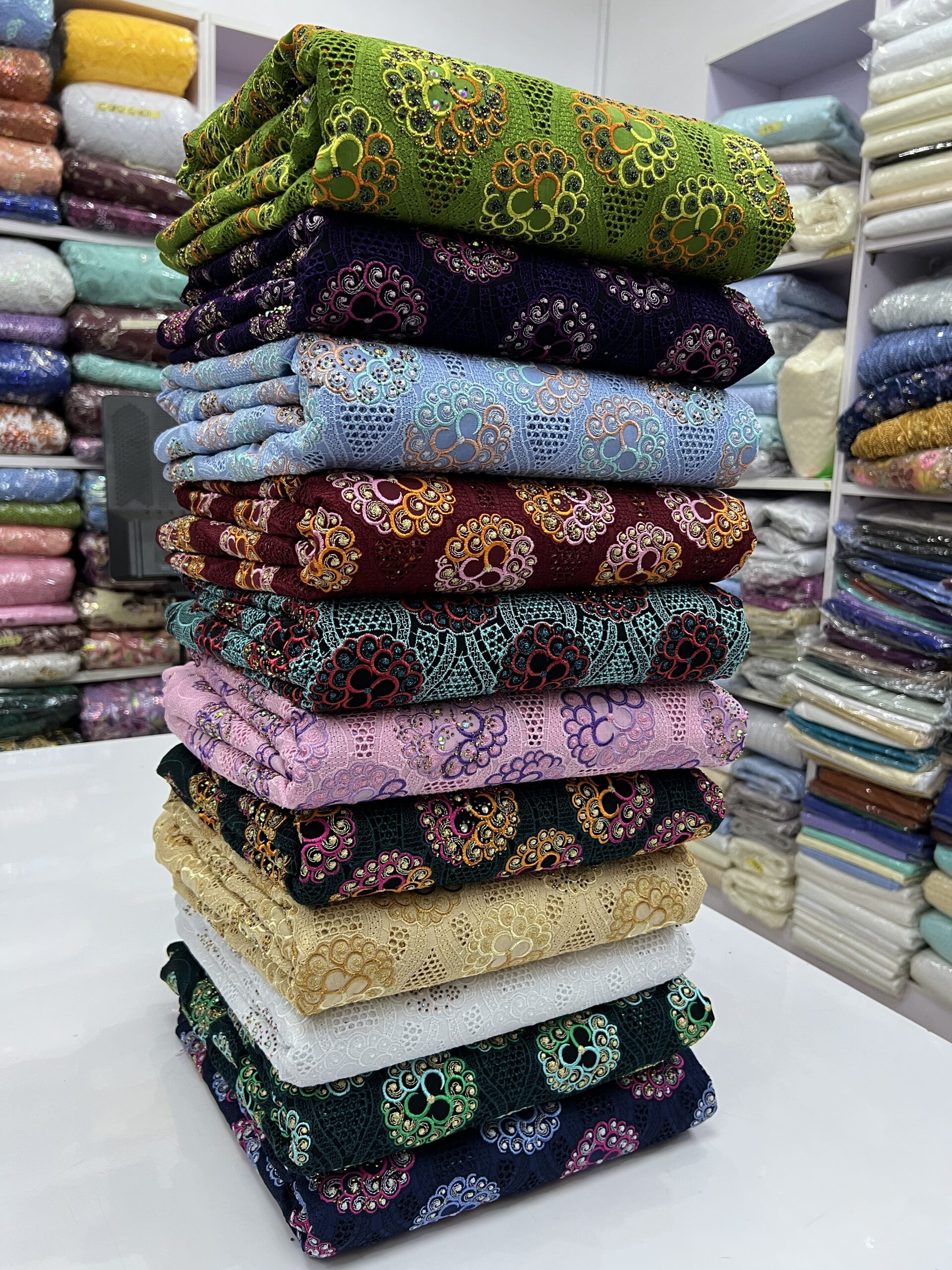 Exquisite Voile Lace Fabric 1218– Elegant Aso Ebi Material for Weddings & Special Occasions 17 Exquisite Voile Lace Fabric 1218– Elegant Aso Ebi Material for Weddings & Special Occasions - Image 14