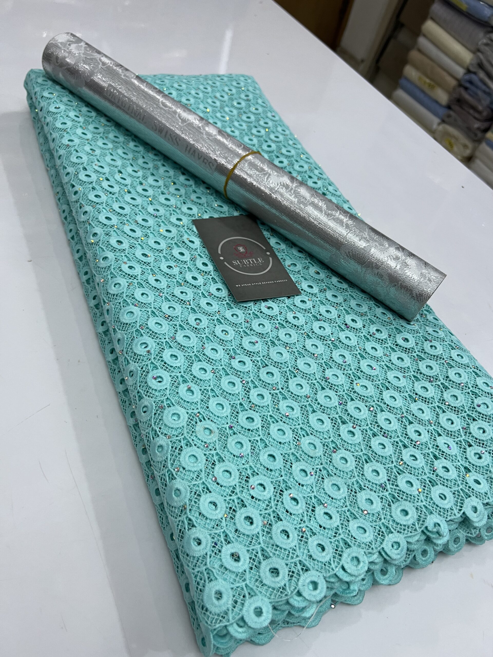 Cord Guipure Lace Fabric – Premium Heavy Embroidered Lace for Luxury Aso Ebi & Bridal Wear 10 Cord Guipure Lace Fabric – Premium Heavy Embroidered Lace for Luxury Aso Ebi & Bridal Wear - Image 7