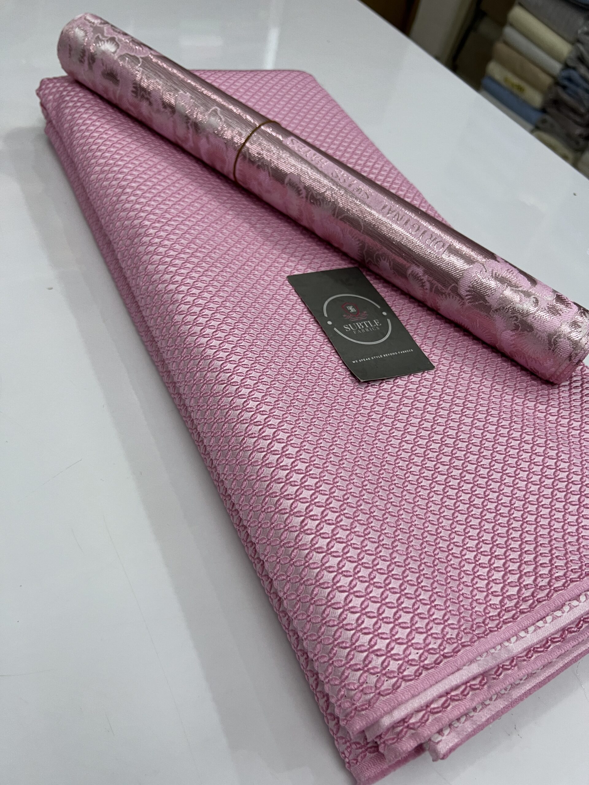 Luxury Brocade Lace Fabric – Elegant Designer Aso Ebi & Occasion Material 4 Luxury Brocade Lace Fabric – Elegant Designer Aso Ebi & Occasion Material