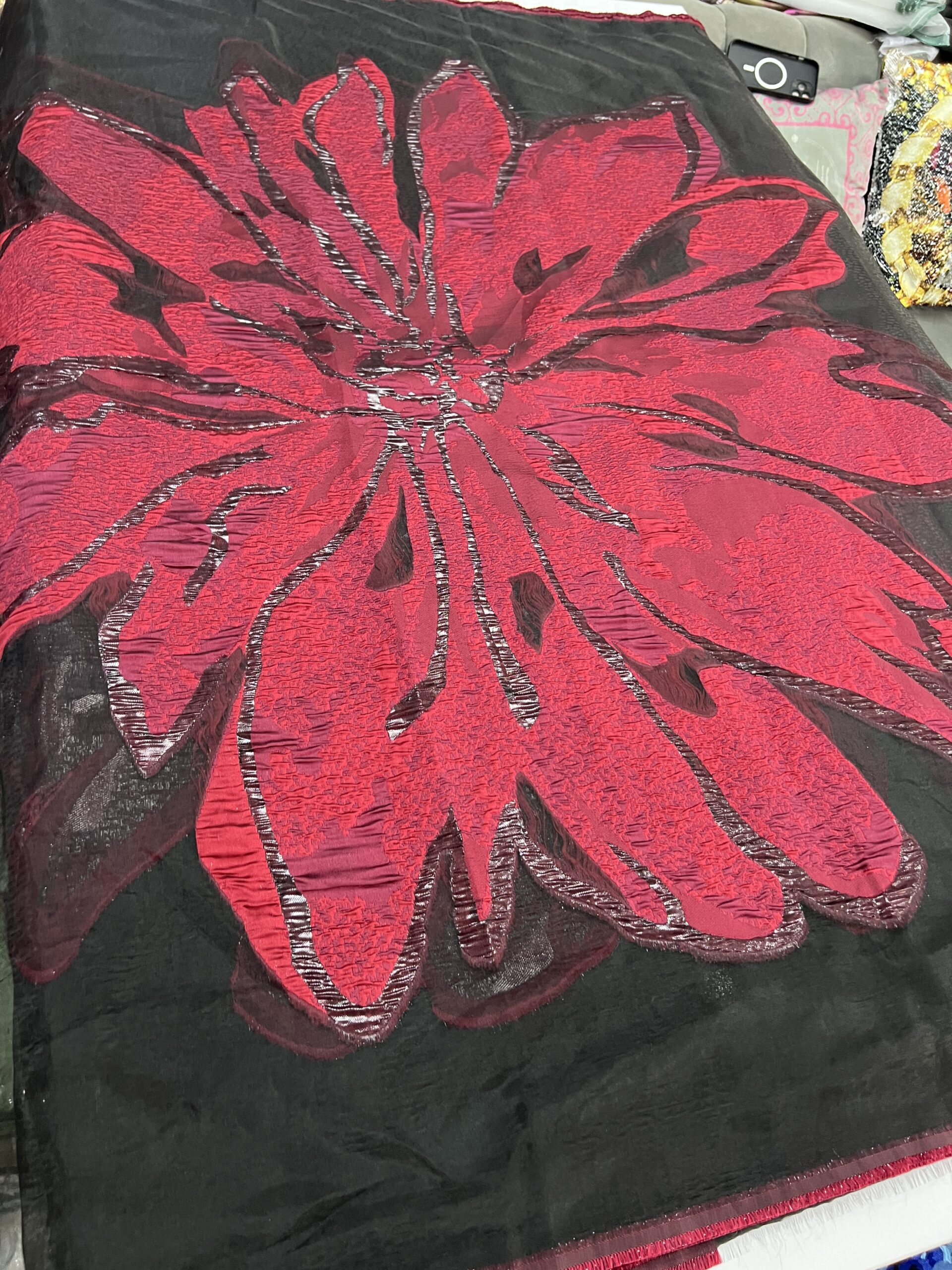 Luxury Brocade Organza Fabric – Elegant Designer Fabric for Aso Ebi & Special Occasions 7 Luxury Brocade Organza Fabric – Elegant Designer Fabric for Aso Ebi & Special Occasions - Image 4
