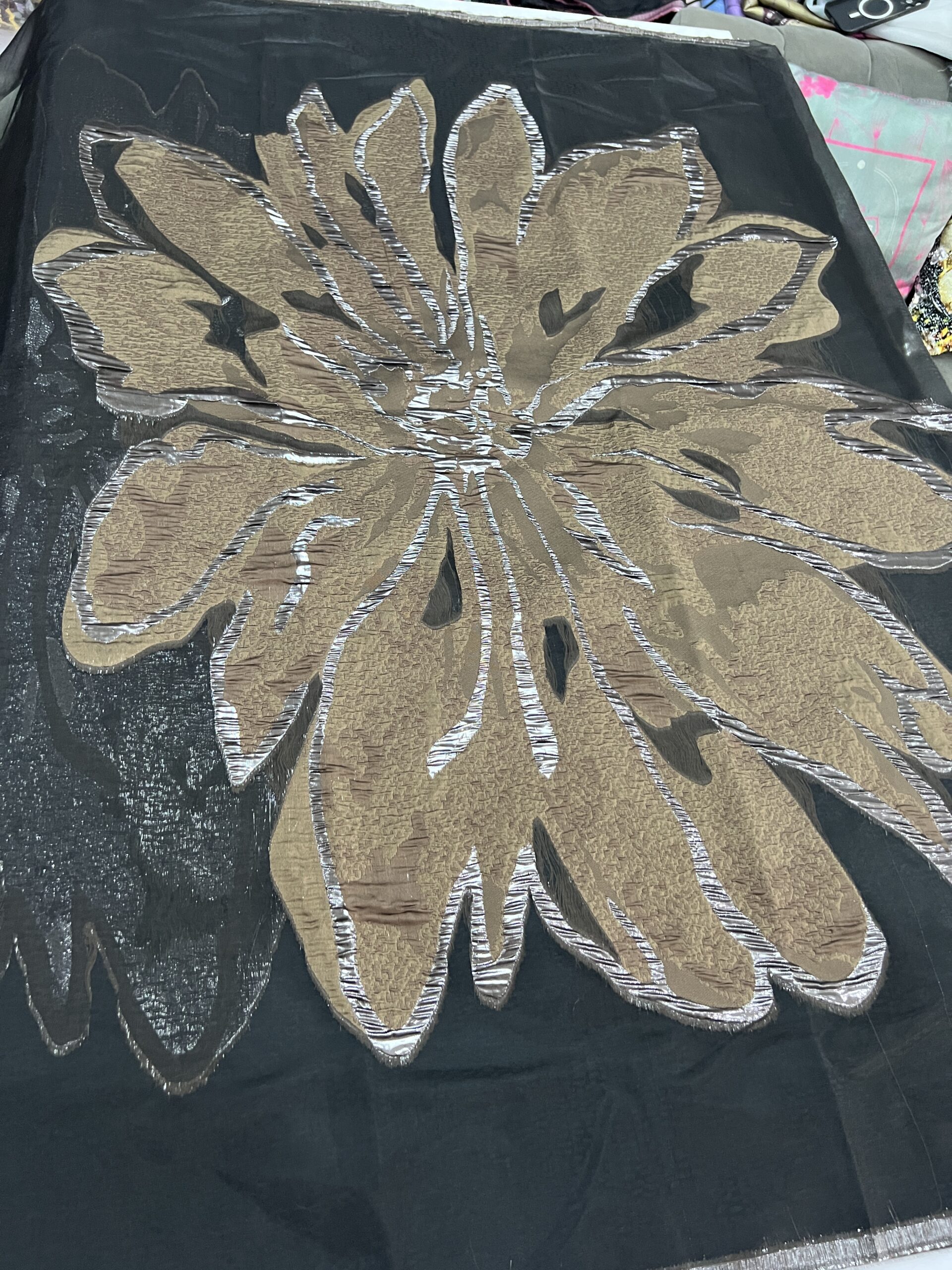 Luxury Brocade Organza Fabric – Elegant Designer Fabric for Aso Ebi & Special Occasions 8 Luxury Brocade Organza Fabric – Elegant Designer Fabric for Aso Ebi & Special Occasions - Image 5