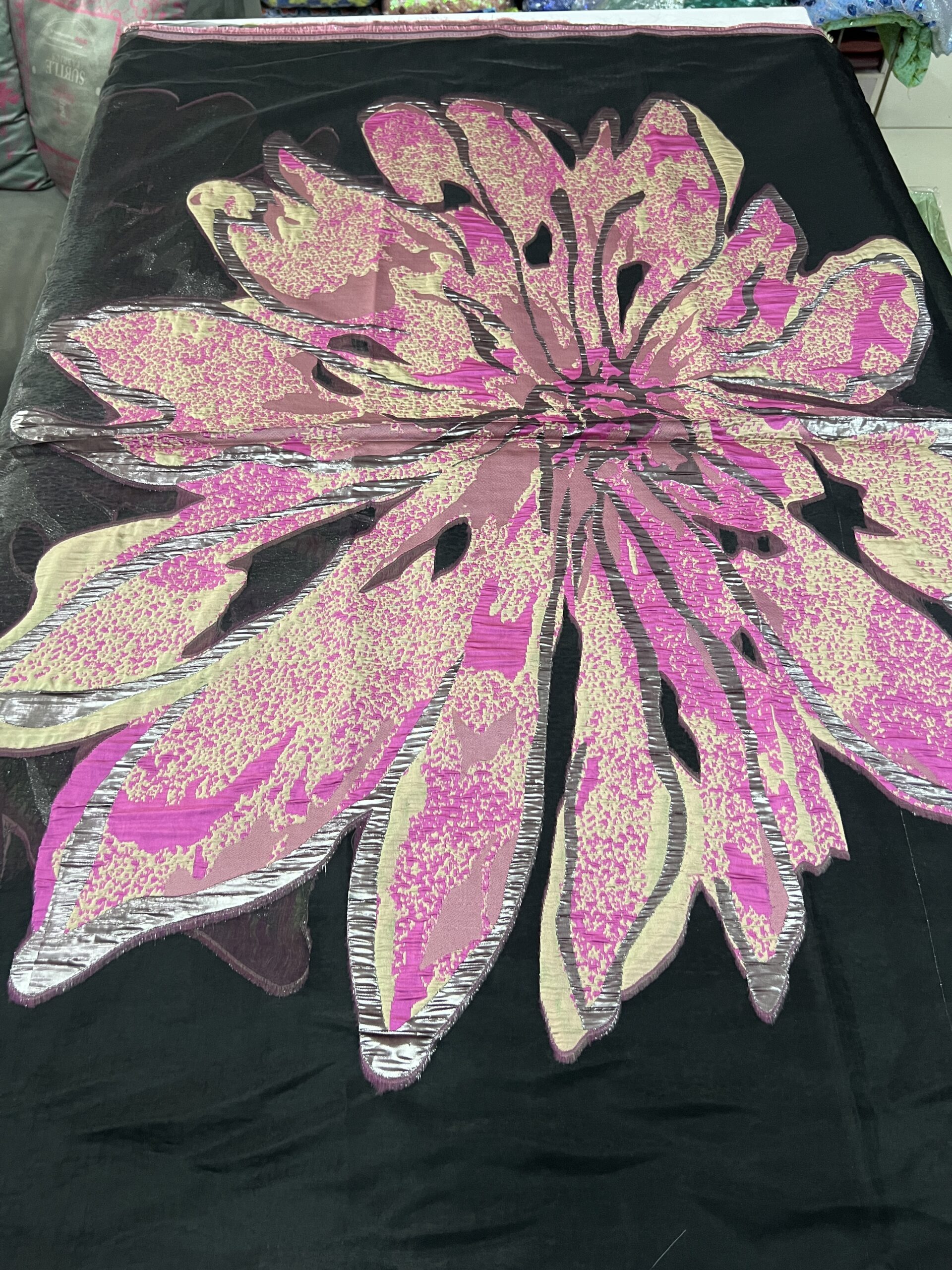 Luxury Brocade Organza Fabric – Elegant Designer Fabric for Aso Ebi & Special Occasions 9 Luxury Brocade Organza Fabric – Elegant Designer Fabric for Aso Ebi & Special Occasions - Image 6