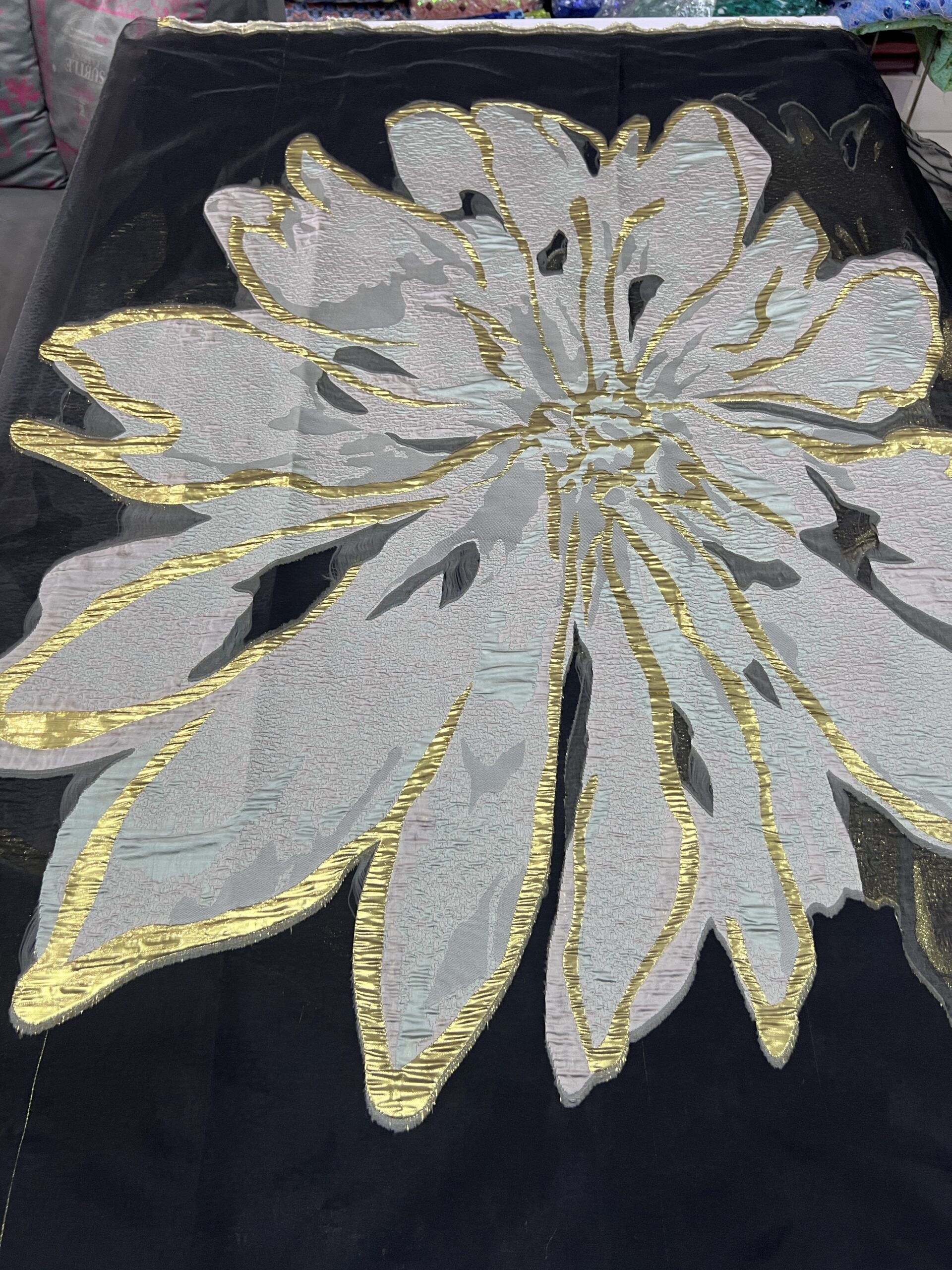 Luxury Brocade Organza Fabric – Elegant Designer Fabric for Aso Ebi & Special Occasions 11 Luxury Brocade Organza Fabric – Elegant Designer Fabric for Aso Ebi & Special Occasions - Image 8