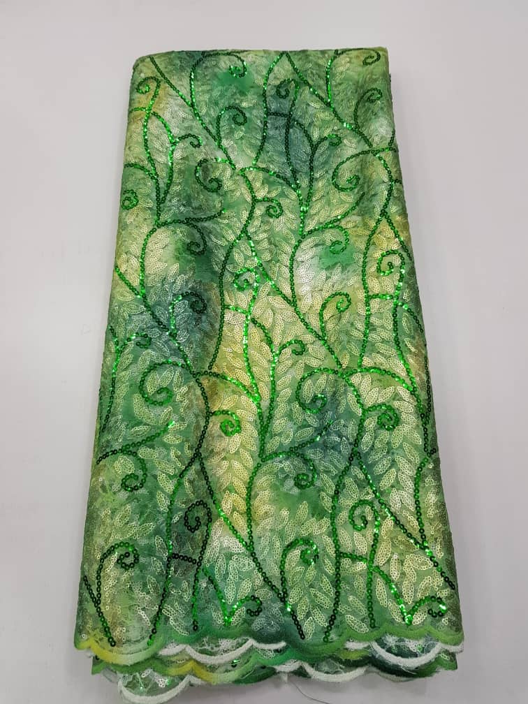 Pastel Multicolor Floral Net Sequin Lace Fabric – 5173 4 Pastel Multicolor Floral Net Sequin Lace Fabric – 5173