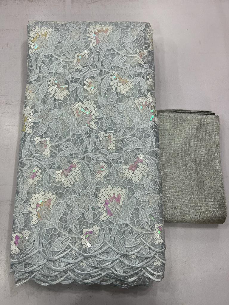 Luxury Net Sequin Lace Fabric –5227 5 Luxury Net Sequin Lace Fabric –5227 - Image 2