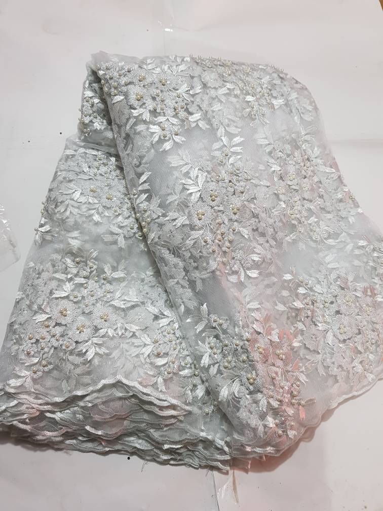 Emerald Green 3D Floral Beaded Lace Fabric 546 | Luxury Aso Ebi Lace SEO Meta Description 7 Emerald Green 3D Floral Beaded Lace Fabric 546 | Luxury Aso Ebi Lace SEO Meta Description - Image 4