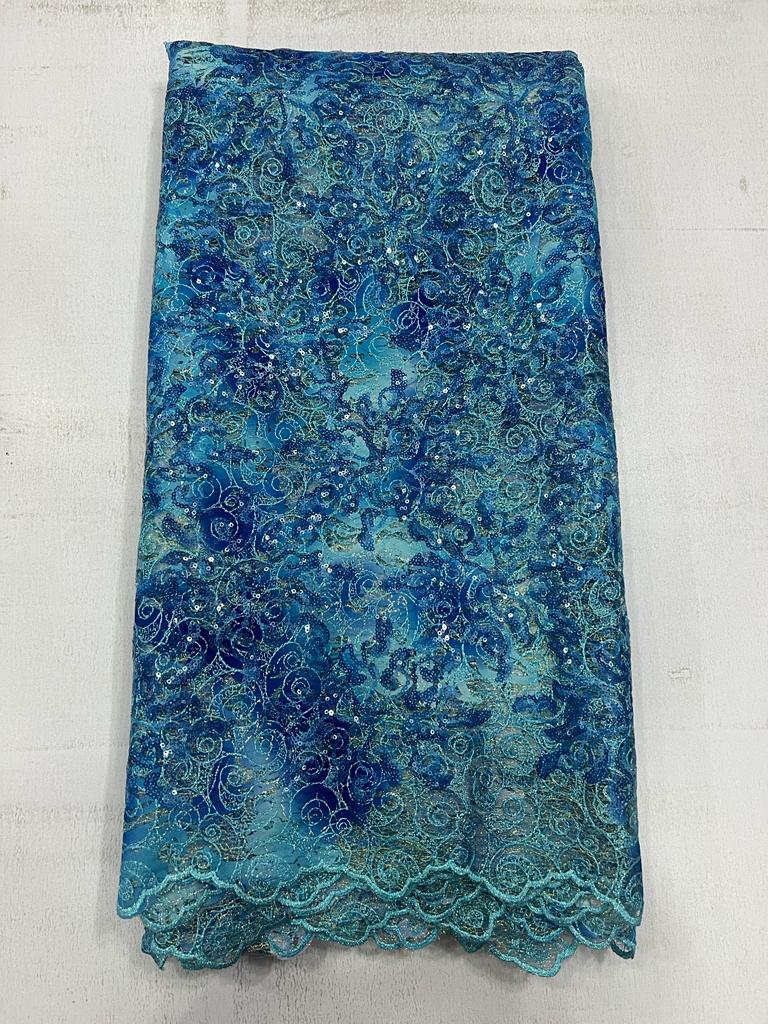Luxury Blooming Petal Net Sequin Lace Fabric T200 4 Luxury Blooming Petal Net Sequin Lace Fabric T200
