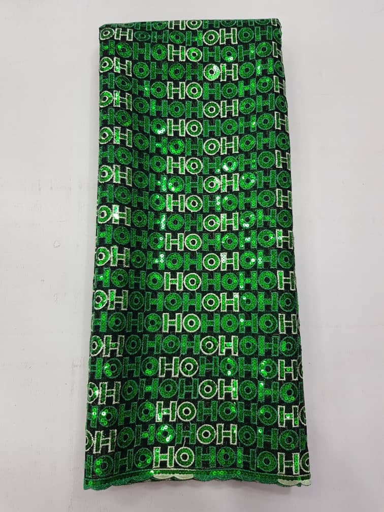 Luxury OH Monogram Net Sequin Lace Fabric 5192 4 Luxury OH Monogram Net Sequin Lace Fabric 5192