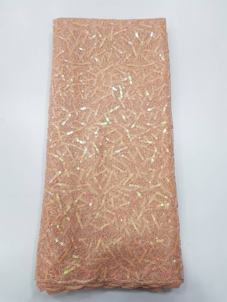 Luxury Net Sequin Lace Fabric for Aso Ebi, Weddings Occasion WearLZ416 5 Luxury Net Sequin Lace Fabric for Aso Ebi, Weddings Occasion WearLZ416 - Image 2