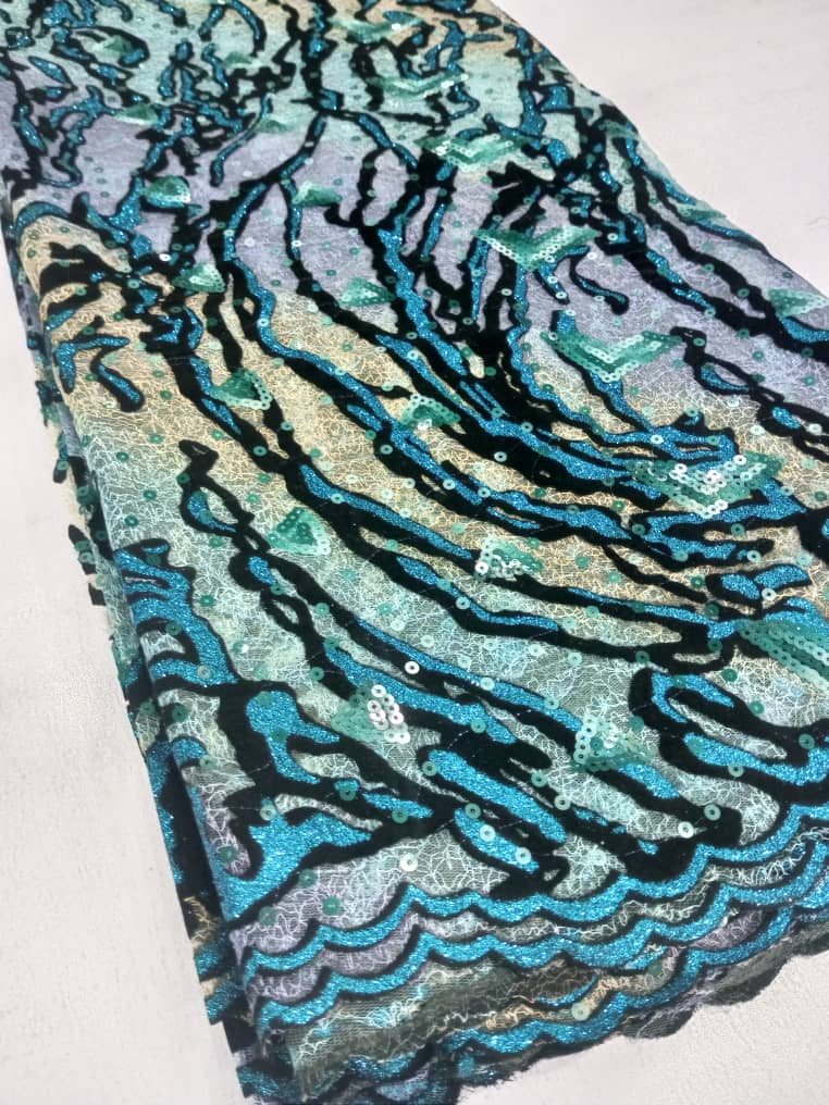 Luxury Chantilly Lace Fabric for Bridal Wear, Aso Ebi & Couture Fashion 5174 7 Luxury Chantilly Lace Fabric for Bridal Wear, Aso Ebi & Couture Fashion 5174 - Image 4