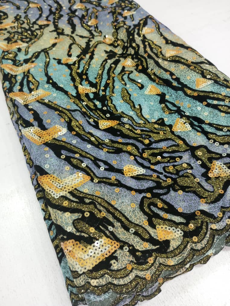 Luxury Chantilly Lace Fabric for Bridal Wear, Aso Ebi & Couture Fashion 5174 8 Luxury Chantilly Lace Fabric for Bridal Wear, Aso Ebi & Couture Fashion 5174 - Image 5