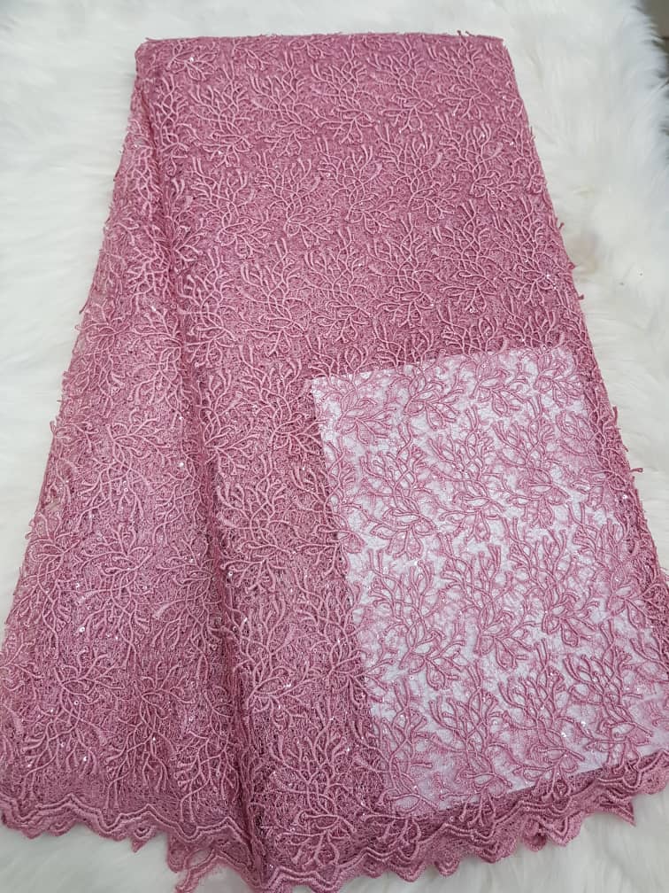 Luxury Onion Fern Design Lace Fabric 1371 9 Luxury Onion Fern Design Lace Fabric 1371 - Image 6