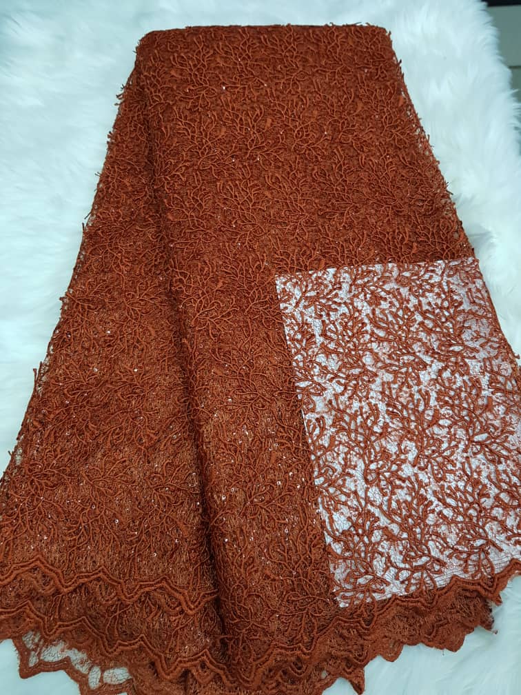 Luxury Onion Fern Design Lace Fabric 1371 7 Luxury Onion Fern Design Lace Fabric 1371 - Image 4