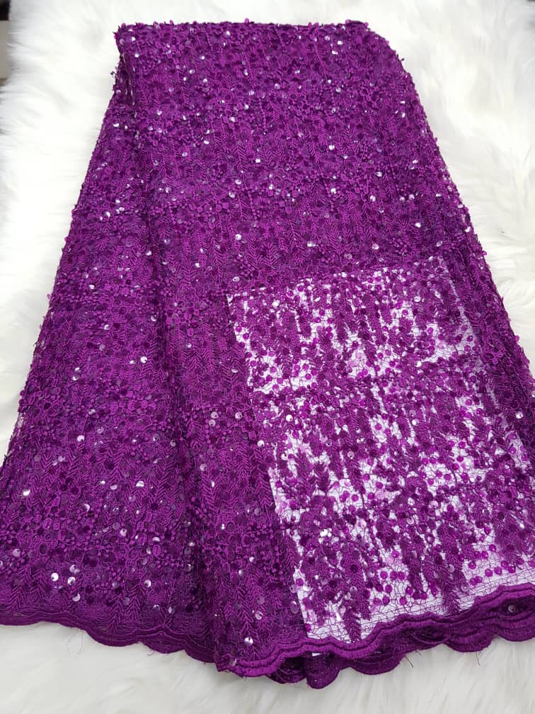 Luxury Baby Pink Fern Design Lace Fabric for Aso Ebi, Weddings Elegant Occasion Wear T045 10 Luxury Baby Pink Fern Design Lace Fabric for Aso Ebi, Weddings Elegant Occasion Wear T045 - Image 7
