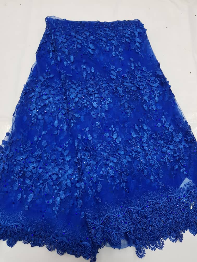 Luxury Floral and Stone Relief Lace Fabric for Aso Ebi, Weddings Couture Fashion G1277 14 Luxury Floral and Stone Relief Lace Fabric for Aso Ebi, Weddings Couture Fashion G1277 - Image 11