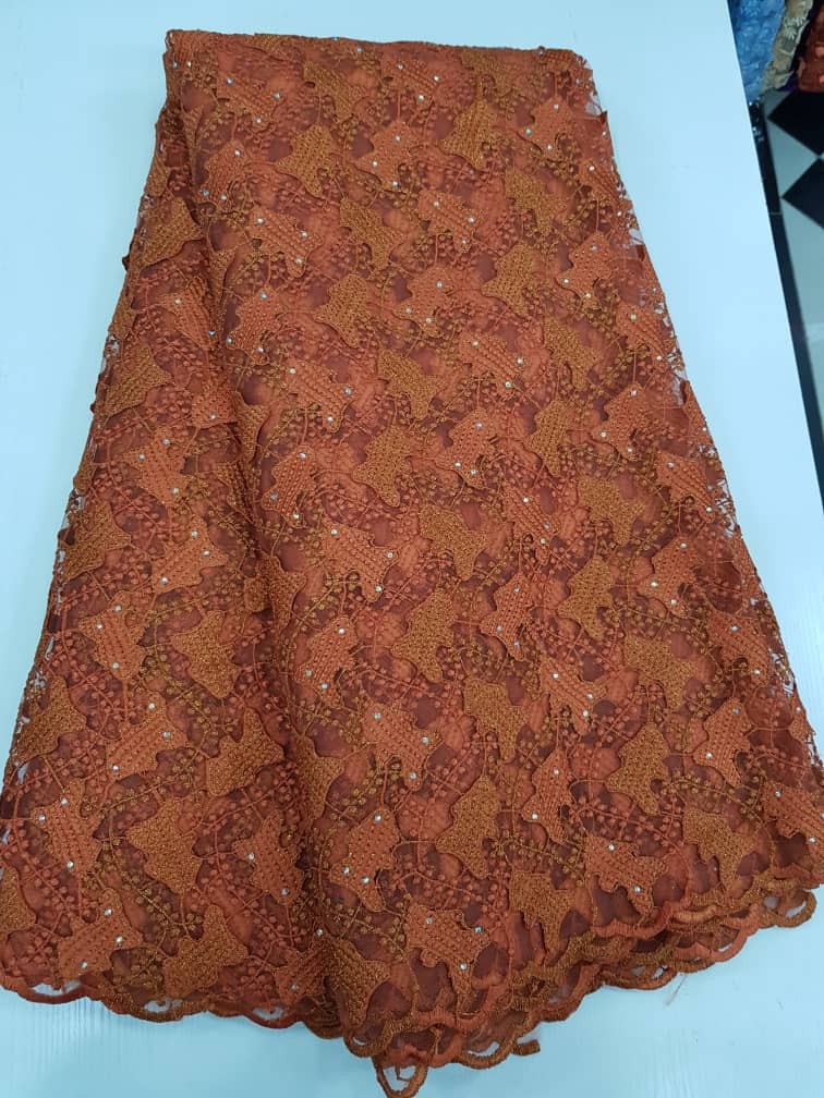 Luxury Tropical Fish Motif Lace Fabric for Aso Ebi, Weddings & Couture Fashion TOM FISH 9 Luxury Tropical Fish Motif Lace Fabric for Aso Ebi, Weddings & Couture Fashion TOM FISH - Image 6