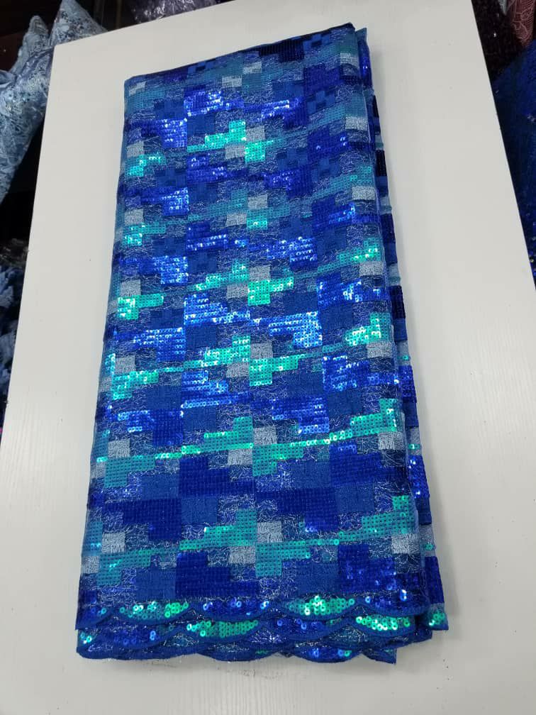 Luxury Pixel Motif Sequin Lace Fabric Z242 4 Luxury Pixel Motif Sequin Lace Fabric Z242