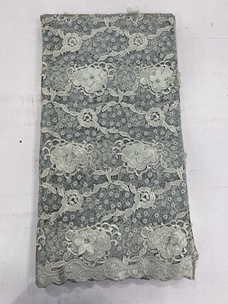 Luxury Burgundy & Fuchsia 3D Floral Lace Fabric with Sequins and Stone Embellishments LZ108 6 Luxury Burgundy & Fuchsia 3D Floral Lace Fabric with Sequins and Stone Embellishments LZ108 - Image 3