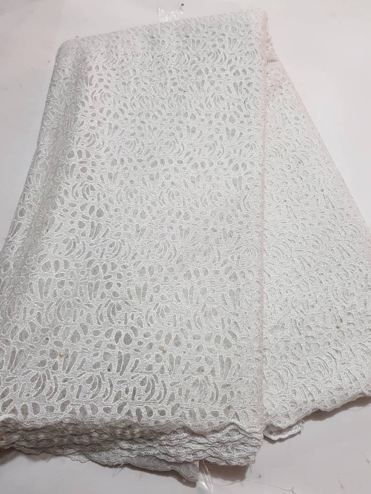 Luxury Olive Green Glitter Cord Lace Fabric with Abstract Cutwork and Pearl Embellishments 16094 6 Luxury Olive Green Glitter Cord Lace Fabric with Abstract Cutwork and Pearl Embellishments 16094 - Image 3