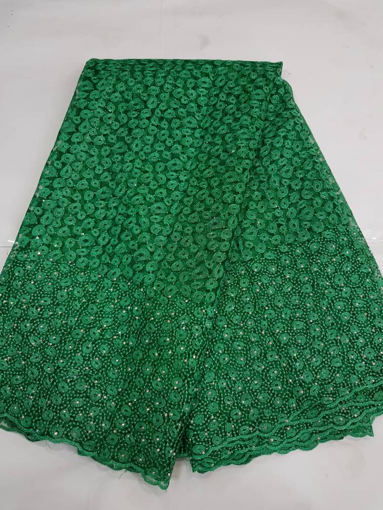 Luxury Floral Cord Embroidered Lace Fabric –16031 7 Luxury Floral Cord Embroidered Lace Fabric –16031 - Image 4