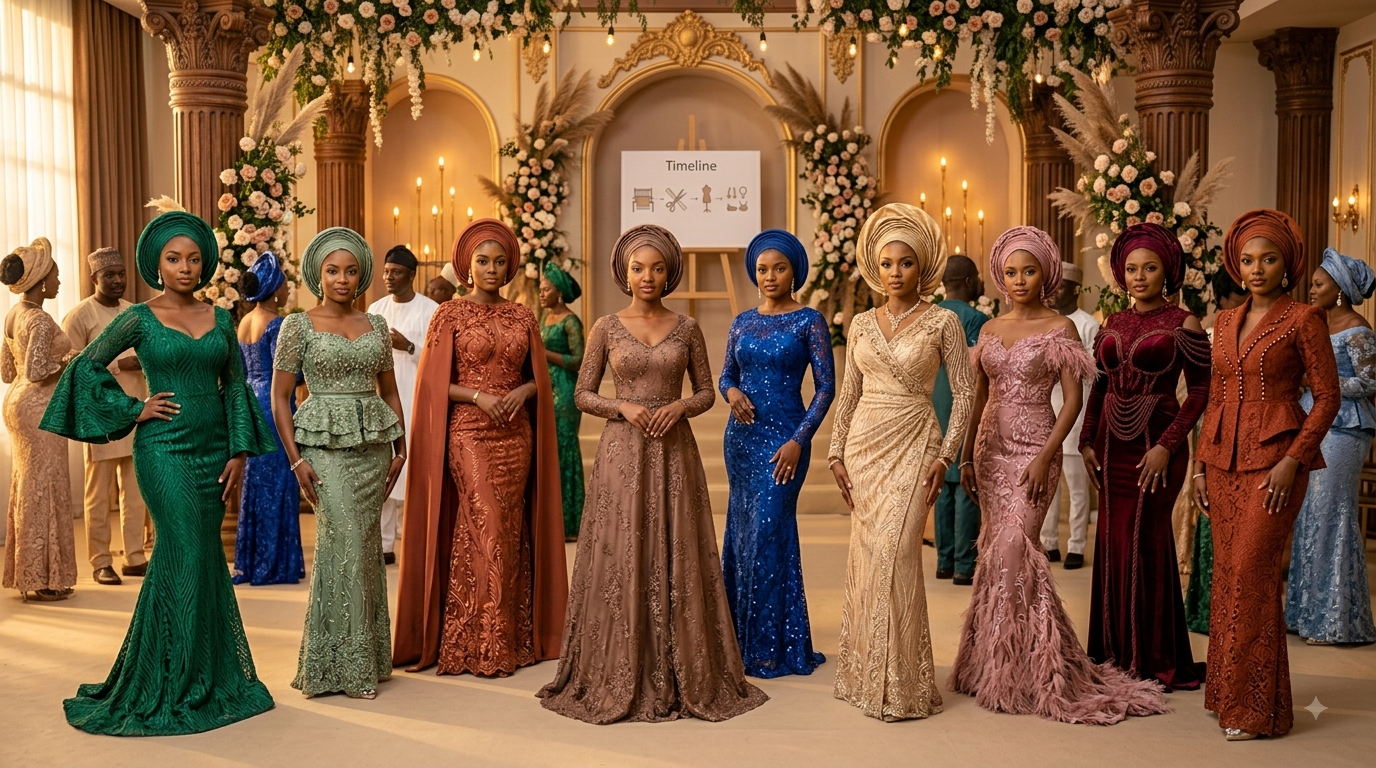 Top Aso Ebi Colours for 2026: 12 Trending Shades for Weddings and Owambe