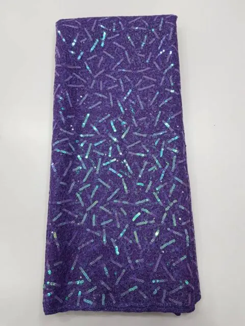 Luxury Net Sequin Lace Fabric for Aso Ebi, Weddings Occasion WearLZ416